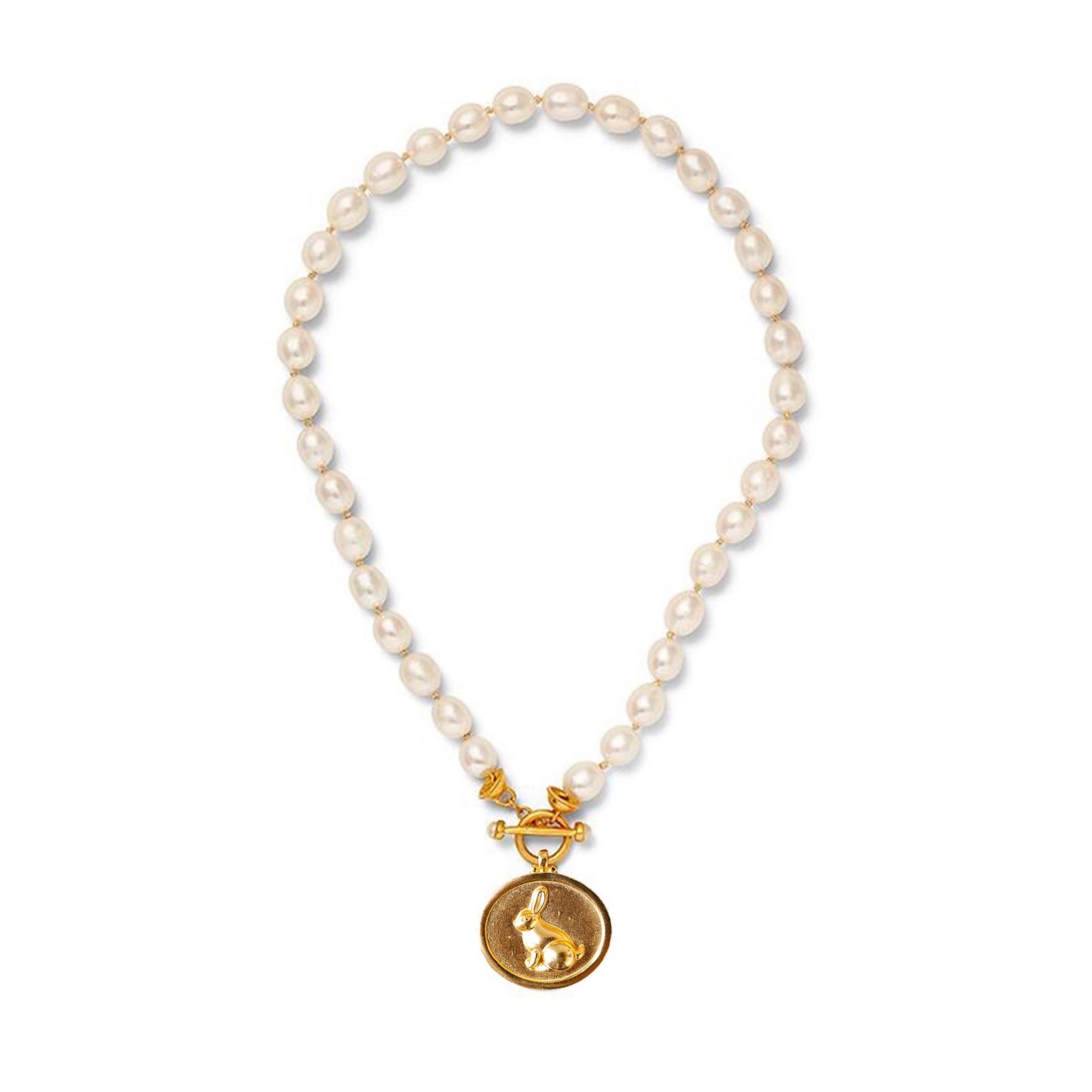 Yummy Bunny Pearls Pendant Necklace
