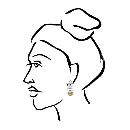 Sterling Sleek & Sculpted Ear Clips Medium
